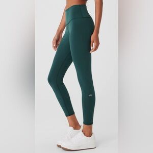 Alo 7/8 High-Waist Airbrush Legging midnight green